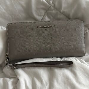 Michael Kors Gray Wristlet Wallet